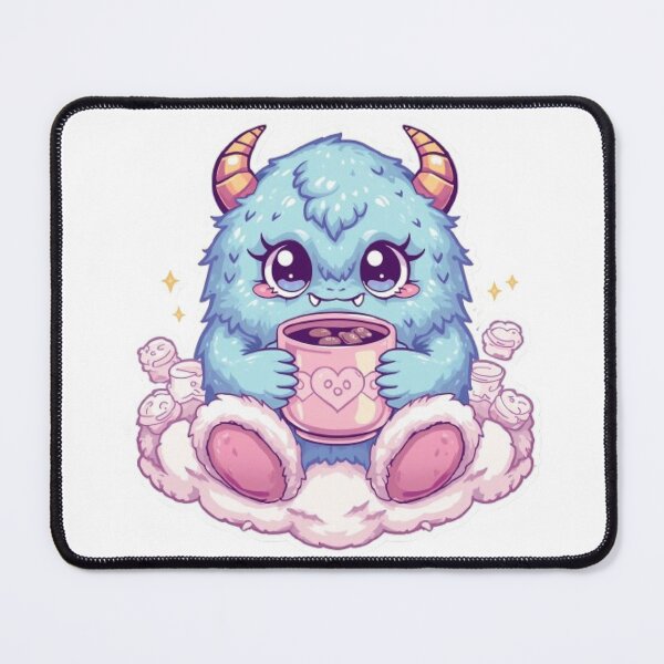 Item preview, Fluffo The Fluffy Monster | Cute Neon Monster Sticker & T-Shirt Design designed and sold by Stylestickers55.