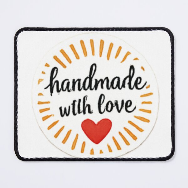 Item preview, Handmade with Love - Sunburst Retro Label designed and sold by sadedream.