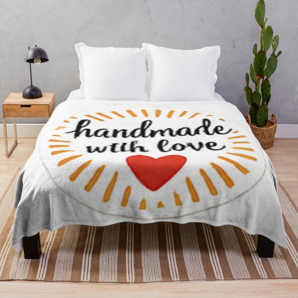 Item preview, Handmade with Love - Sunburst Retro Label designed and sold by sadedream.