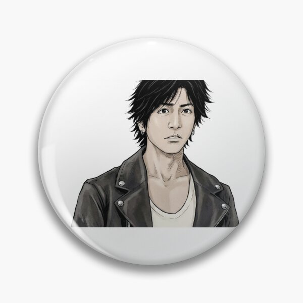 Item preview, Anime Man in Leather Jacket with Earrings designed and sold by KaleChub.
