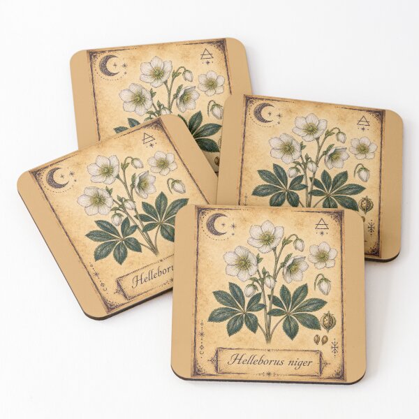 Item preview, Helleborus niger – Witchy Herbarium Collector’s Edition designed and sold by JOANNASKAH.