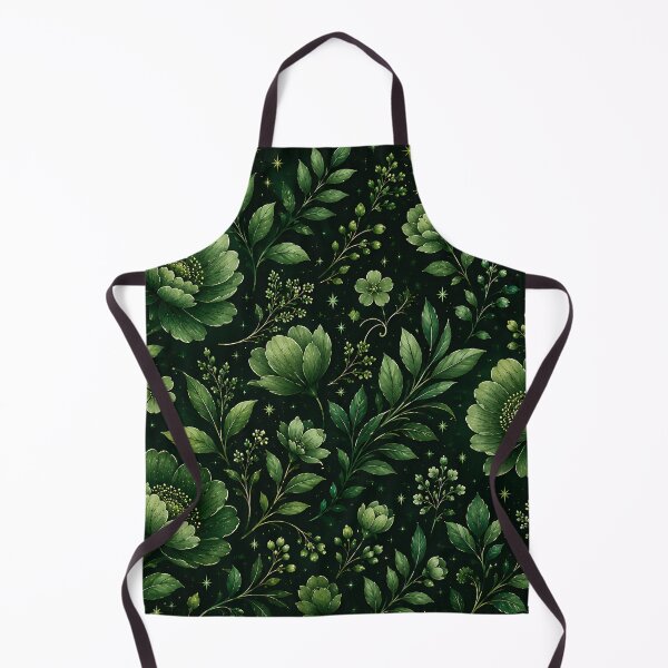 Item preview, Emerald Midnight Botanical Floral Pattern designed and sold by HUMANITY STUDIOS.