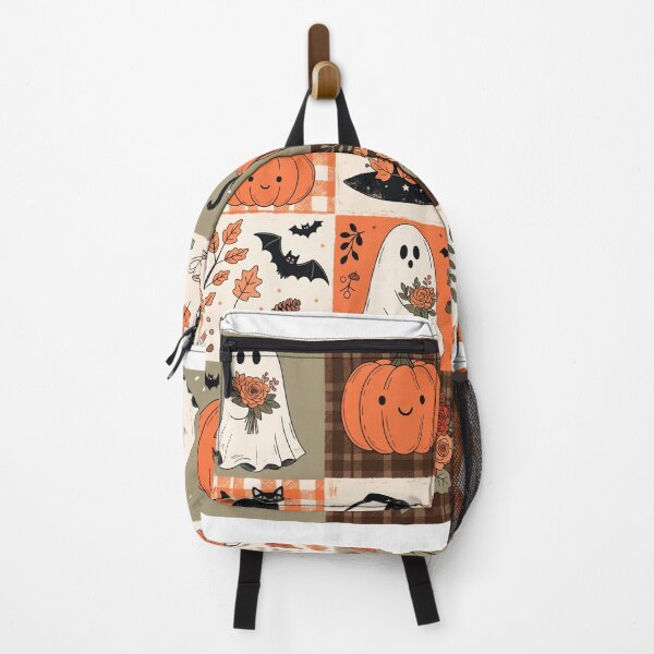 Item preview, Cute Halloween Pattern with Ghosts, Pumpkins, Black Cats and Fall Florals designed and sold by DariaOltes.