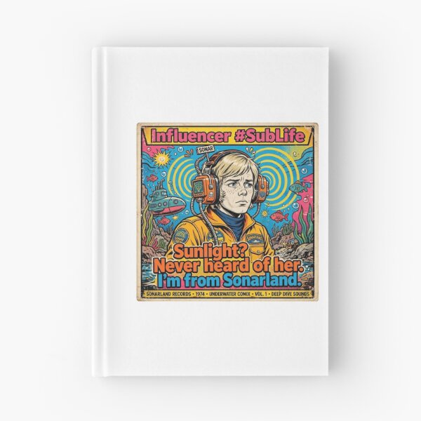 Item preview, Sonarland - Sunlight? Never Heard Of Her - Retro Underwater Comix 1974 | Influencer #SubLife Funny Submarine Sonar Vintage Pop Art Poster designed and sold by Neurospicy Trolls.