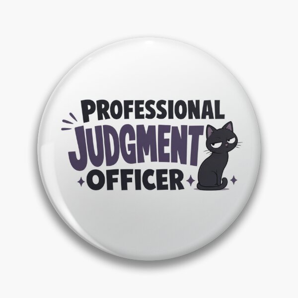 Item preview, Professional Judgment Officer Black Cat Dad Funny T-Shirt designed and sold by Ashley critters.