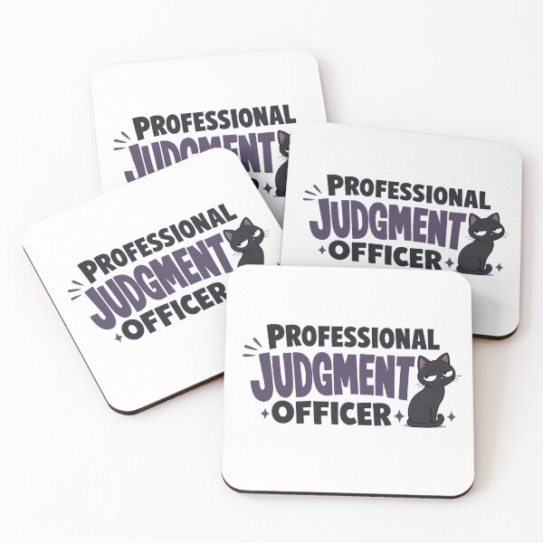Item preview, Professional Judgment Officer Black Cat Dad Funny T-Shirt designed and sold by Ashley critters.