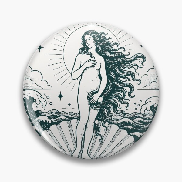 Item preview, Waves of Venus Modern Renaissance Inspired  designed and sold by CamaleonDesigns.