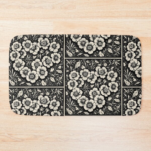 Item preview, Heart-Shaped Camellias | Botanical Linocut Flower designed and sold by Linoluca.