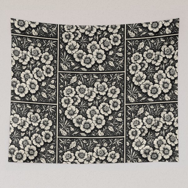 Item preview, Heart-Shaped Camellias | Botanical Linocut Flower designed and sold by Linoluca.
