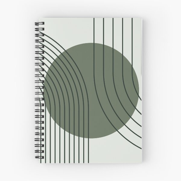 Item preview, Mid Century Modern Arches Boho Geometric Minimalist Line Art in Sage and Olive designed and sold by nineFlorals.
