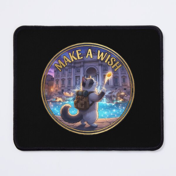 Item preview, Trevi Fountain Ragdoll Sticker: Make a Wish designed and sold by MossyAndPearl.