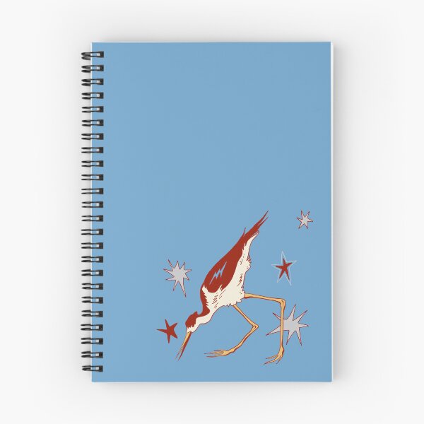 Item preview, Kneeling Crane: Blue, Red, White designed and sold by kelcidraws.