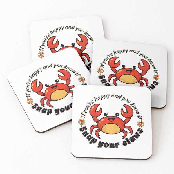 Item preview, Cute Pop Art Crab - If You're Happy and You Know It designed and sold by SunandShade.