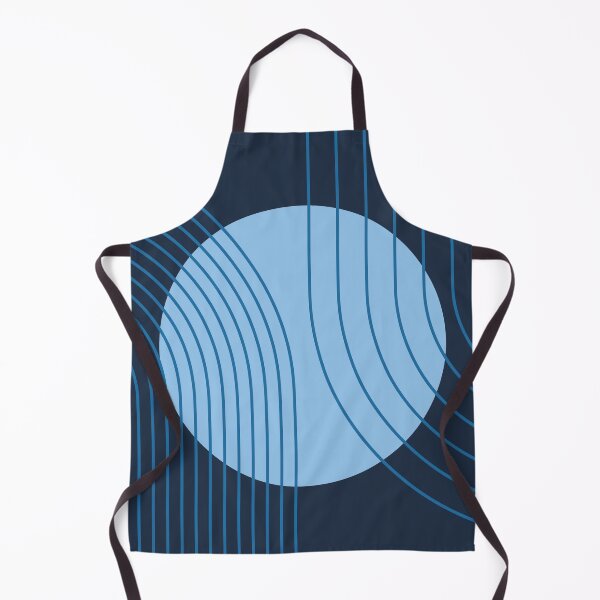Item preview, Mid Century Modern Arches Boho Geometric Minimalist Line Art in Coastal Navy designed and sold by nineFlorals.