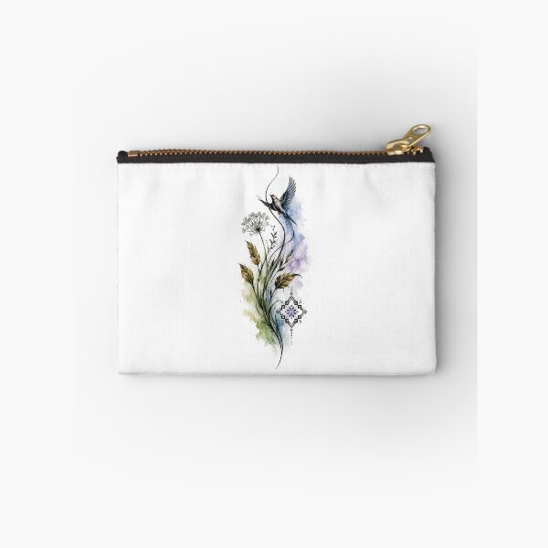 Item preview, Watercolor Hummingbird Botanical Art designed and sold by PetalGarden.