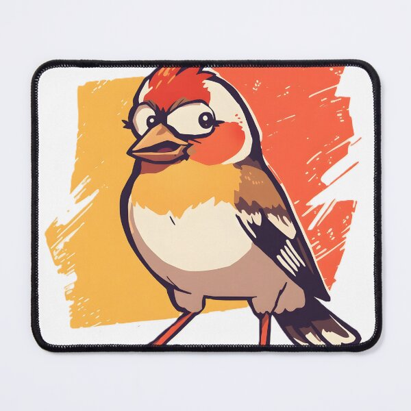 Item preview, Cute Finch Sticker | Kawaii Finch Bird Illustration | Colorful Songbird Art designed and sold by dreamz-world.