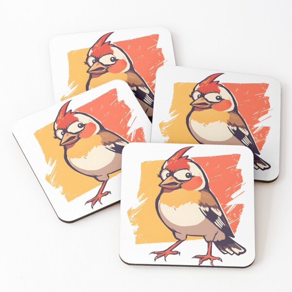 Item preview, Cute Finch Sticker | Kawaii Finch Bird Illustration | Colorful Songbird Art designed and sold by dreamz-world.