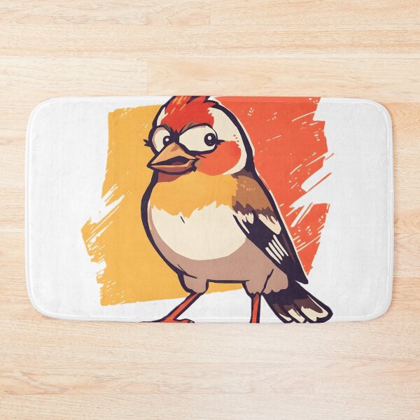 Item preview, Cute Finch Sticker | Kawaii Finch Bird Illustration | Colorful Songbird Art designed and sold by dreamz-world.