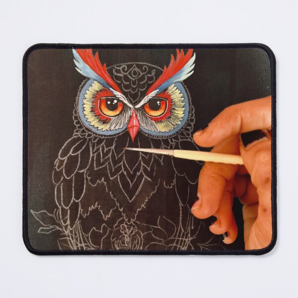 Item preview, Owl Coheed And & Cambria with Silver Feathers designed and sold by Rishstrethphoto.