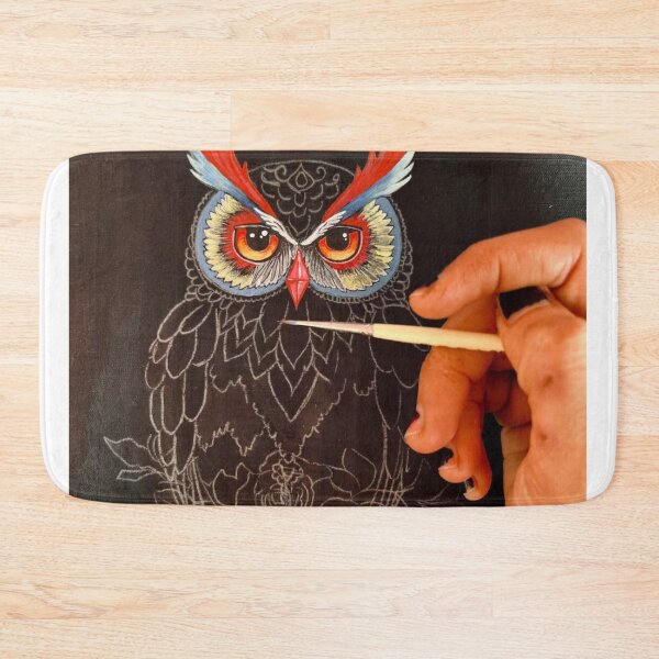 Item preview, Owl Coheed And & Cambria with Silver Feathers designed and sold by Rishstrethphoto.
