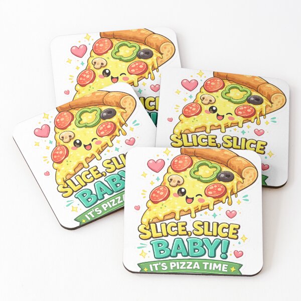 Item preview, Slice Slice Baby Cute Kawaii Pizza Sticker designed and sold by DreamPrint Collective.