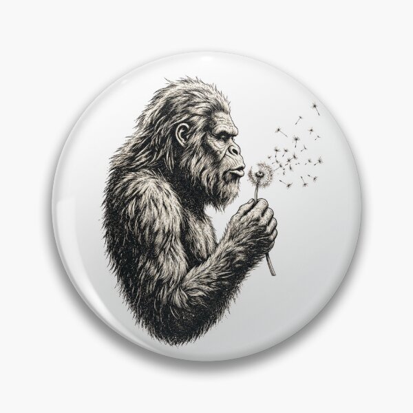 Item preview, Retro Bigfoot Blowing Dandelion Seeds Vintage Nature designed and sold by Moizento.