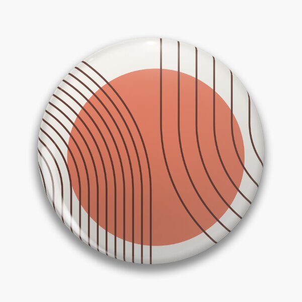 Item preview, Mid Century Modern Arches Boho Geometric Minimalist Line Art in Desert Blush designed and sold by nineFlorals.