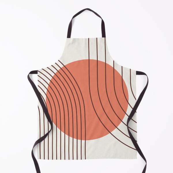 Item preview, Mid Century Modern Arches Boho Geometric Minimalist Line Art in Desert Blush designed and sold by nineFlorals.