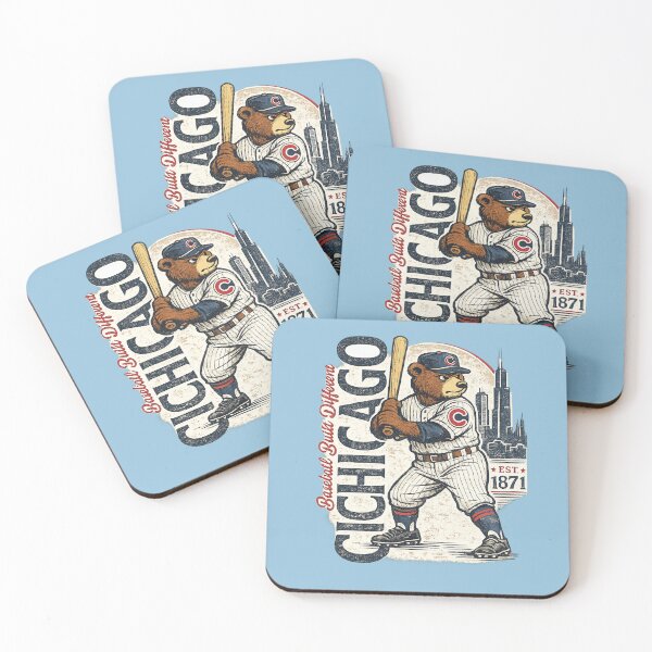 Item preview, Vintage Chicago Baseball Bear, Retro Windy City Baseball T-Shirt, Classic Sports Fan Design designed and sold by GhostDawgs.