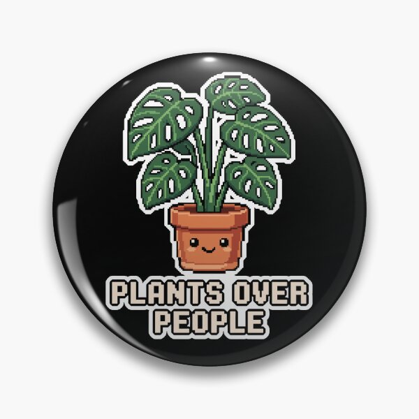 Item preview, Plants Over People - Cute Pixel Art Monstera Plant designed and sold by artistastshirt.
