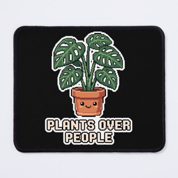 Item preview, Plants Over People - Cute Pixel Art Monstera Plant designed and sold by artistastshirt.