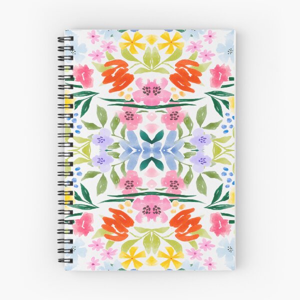 Item preview, Colorful Symmetrical Floral Pattern designed and sold by behappyandrelax.