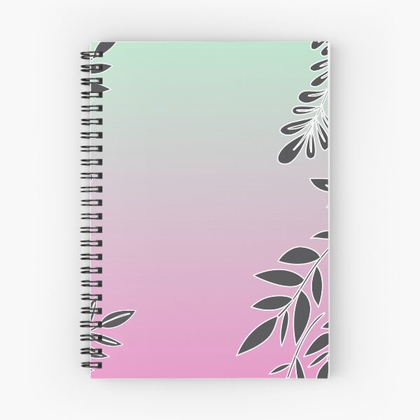 Item preview, Botanical Leaves Pink Green Gradient designed and sold by Sorted and Sweet.