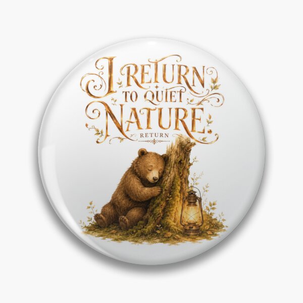 Item preview, I Return To Quiet Nature Vintage Bear Lantern Slow Living designed and sold by AQUILAKREO.