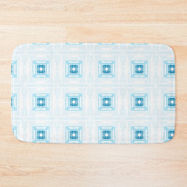 Item preview, Icy Blue Batik Squares designed and sold by CO10store.