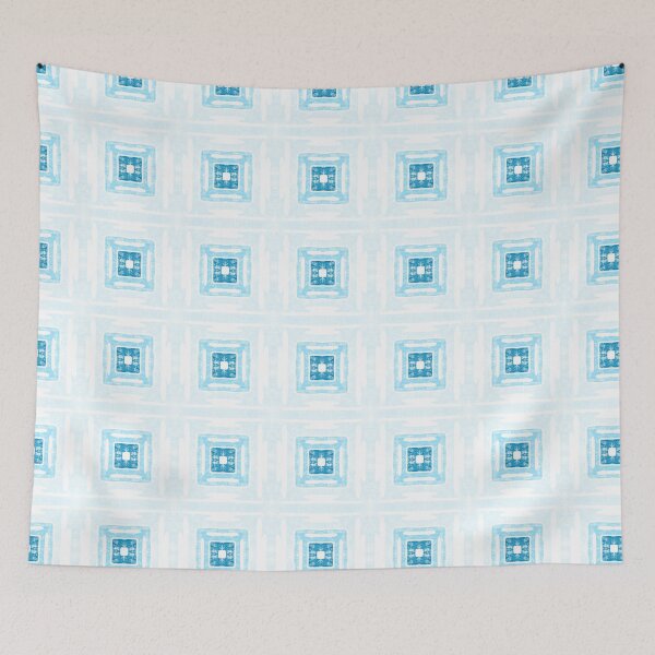 Item preview, Icy Blue Batik Squares designed and sold by CO10store.