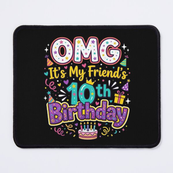Item preview, OMG It's My Friend's 10th Birthday Funny 10th Birthday Party Design for Best Friend Kids Gift designed and sold by KUKUYET.