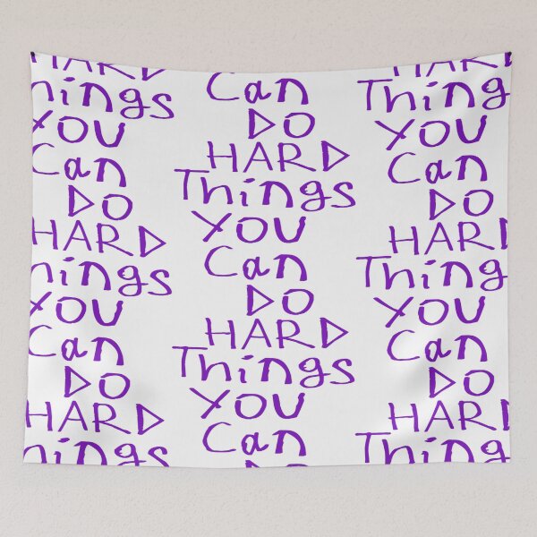 Item preview, You Can Do Hard Things designed and sold by kinpirks.
