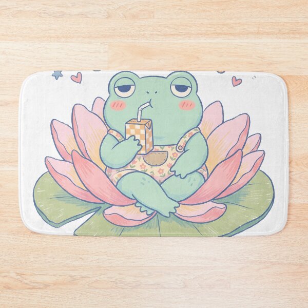 Item preview, Kawaii Frog Drinking Juice Nope Funny Introvert Anti Social Meme designed and sold by WorldShop17.