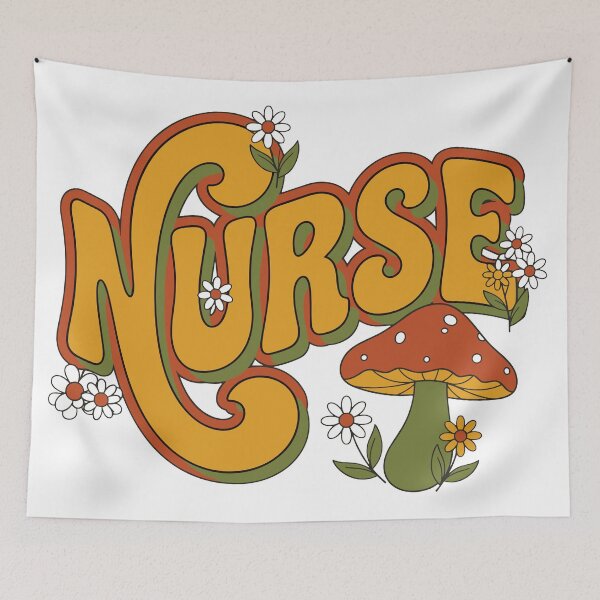 Item preview, Retro Groovy Nurse Shirt | Vintage 70s Nurse Gift designed and sold by diegomenjivar92.