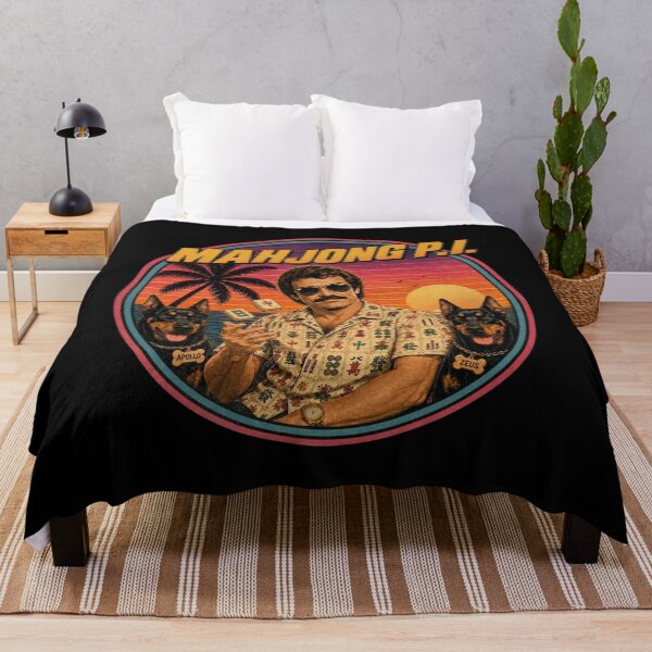 Item preview, Mahjong P.I. - Funny Magnum P.I. Parody for Mahjong Lovers designed and sold by SpookyShadesLab.