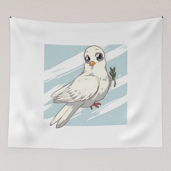 Item preview, Peace Dove Sticker | White Dove with Olive Branch | Cute Dove Bird Illustration | Symbol of Peace designed and sold by dreamz-world.