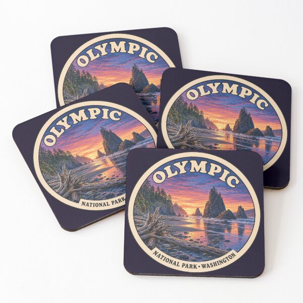 Item preview, Olympic National Park Washington Sunset with Hidden Bigfoot designed and sold by Swanny's Custom T-shirt and Gift Designs.