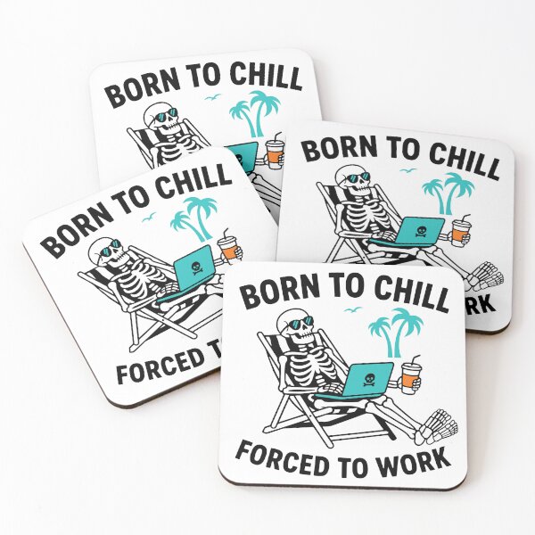 Item preview, Born To Chill Skeleton designed and sold by Traveldrawings.