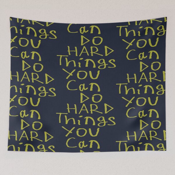 Item preview, You Can Do Hard Things designed and sold by kinpirks.
