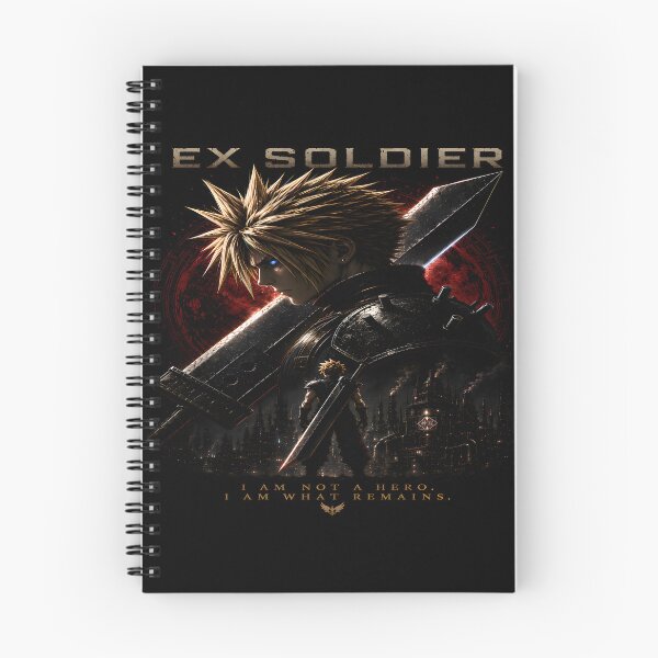 Item preview, Cloud Strife Ex Soldier FF7 - I Am Not A Hero- I Am What Remains- Dark Epic Final Fantasy 7  Aesthetic Design designed and sold by Trinidesigns123.