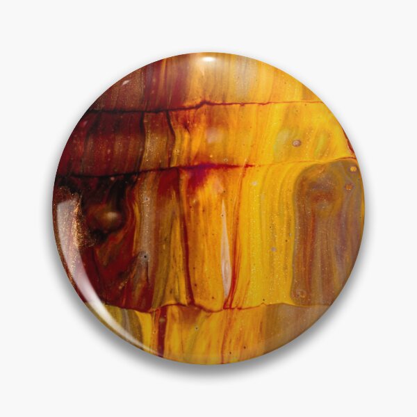 Item preview, Fire Strata – Abstract Layered Amber and Rust Texture Design designed and sold by BuckaBaby.