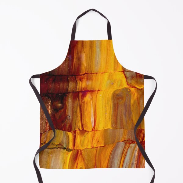 Item preview, Fire Strata – Abstract Layered Amber and Rust Texture Design designed and sold by BuckaBaby.