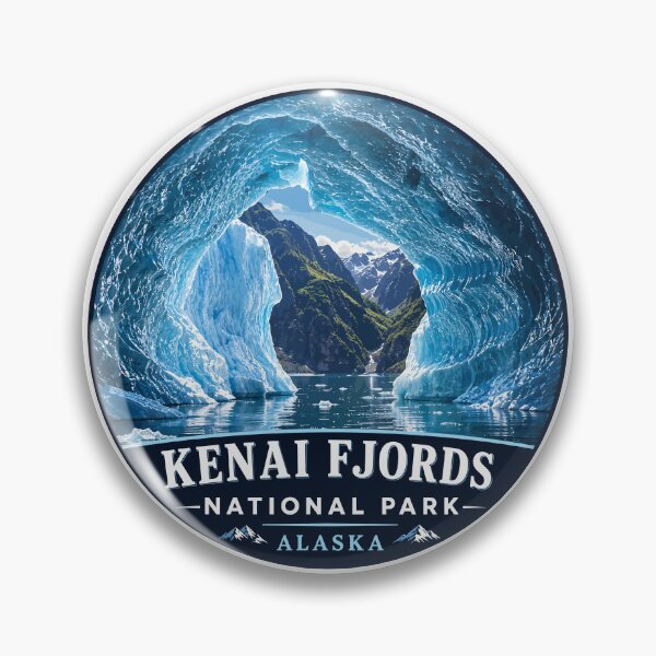 Item preview, Kenai Fjords National Park Retro Design designed and sold by Gideon Emmerich.