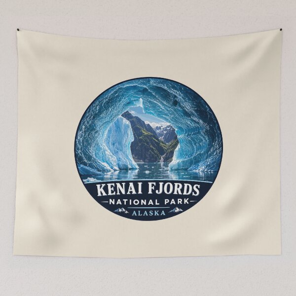 Item preview, Kenai Fjords National Park Retro Design designed and sold by Gideon Emmerich.